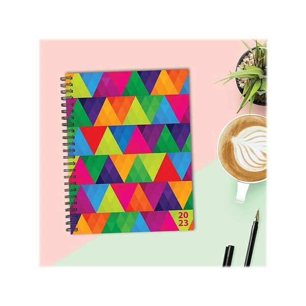 2023 Willow Creek Colorful Geometric 6.5" X 8.5" Weekly Planner, Multicolor (30301) 8 2023 Willow Creek Colorful Geometric 6.5" X 8.5" Weekly Planner, Multicolor (30301) - Image 6