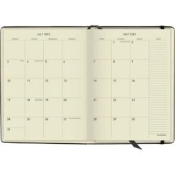 2023-2024 AT-A-GLANCE 7.69" X 10.19" Academic Weekly & Monthly Appointment Book, Faux Leather Cover, Black (70-7957-05-24)