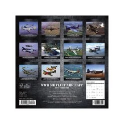 2023 Willow Creek WWII Military Aircraft 7" X 7" Monthly Wall Calendar (28681)