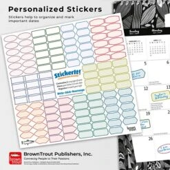 2023 BrownTrout Ebony And Ivory 12" X 12" Monthly Wall Calendar, (9781975455200) -Bostich Shop 7E6AC90E 0496 4D62 B0DFE51A1640B749 s7