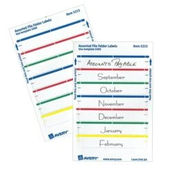 Avery Laser/Inkjet File Folder Labels, 2/3" X 3 7/16", Assorted Colors, 252 Labels Per Pack (5215) 13 Avery Laser/Inkjet File Folder Labels, 2/3" X 3 7/16", Assorted Colors, 252 Labels Per Pack (5215) -Bostich Shop 81994132 E6FB 43D6 973E45498CE30B7F s7