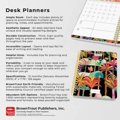 2023 BrownTrout House Of Turnowsky Simple Pleasures 6" X 7.75" Weekly Desk Planner, Multicolor (9781975450120) 12 2023 BrownTrout House Of Turnowsky Simple Pleasures 6" X 7.75" Weekly Desk Planner, Multicolor (9781975450120) -Bostich Shop 867747B1 748C 4FFF B590728872A828F8 s7