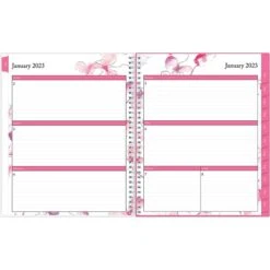 2023 Blue Sky Orchid 8.5" X 11" Weekly & Monthly Planner, Multicolor (137268-23)