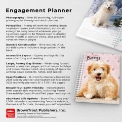 2023 BrownTrout I Love Puppies 6" X 7.75" Weekly Engagement Planner Calendar, Multicolor (9781975447953) -Bostich Shop 8D4AD161 7139 4660 A4E29ABF6ADBB0D8 s7