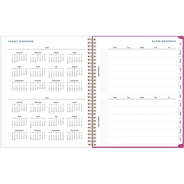 2023-2024 Blue Sky Plans & Things Confetti Bright 8.5" X 11" Academic Weekly & Monthly Planner, Plastic Cover (136609-A24) 5 2023-2024 Blue Sky Plans & Things Confetti Bright 8.5" X 11" Academic Weekly & Monthly Planner, Plastic Cover (136609-A24) - Image 3