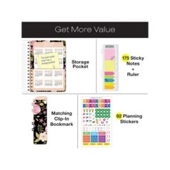 2023-2024 Global Printed Products Floral Pink 5.5" X 8" Academic Weekly & Monthly Planner, Paperboard Cover (AY23-02-S) 13 2023-2024 Global Printed Products Floral Pink 5.5" X 8" Academic Weekly & Monthly Planner, Paperboard Cover (AY23-02-S) -Bostich Shop 8EEF59A5 3417 470F 95FE0DBB07B7B59F s7