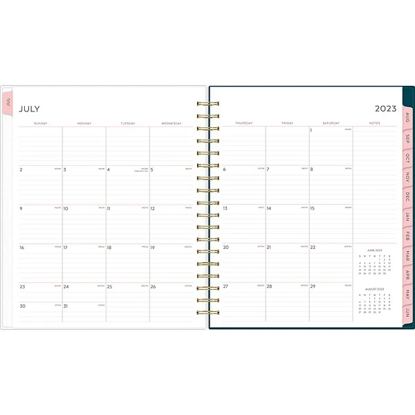 2023-2024 Blue Sky Greta 8" X 10" Academic Daily Planner, Paperboard Cover, Multicolor (144275) 4 2023-2024 Blue Sky Greta 8" X 10" Academic Daily Planner, Paperboard Cover, Multicolor (144275) - Image 2