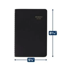 2023-2024 AT-A-GLANCE 5" X 8" Academic Daily Appointment Book, Faux Leather Cover, Black (70-807-05-24) -Bostich Shop 92F41D35 D441 4300 B1DAC8ACB6ADC5E9 s7