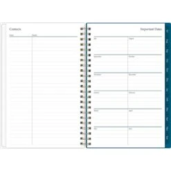 2023-2024 Blue Sky Bakah Blue 5" X 8" Academic Weekly & Monthly Planner, Paperboard Cover, White/Blue (131969-A24) -Bostich Shop 9640D3D0 860E 49CE 81EF84C4534377D9 s7