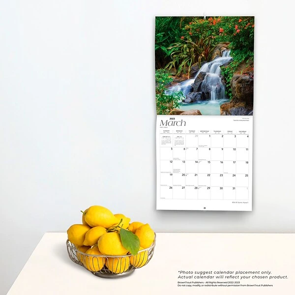 2023 BrownTrout Hawaii Wild & Scenic 12" X 12" Monthly Wall Calendar (9781975451776) 5 2023 BrownTrout Hawaii Wild & Scenic 12" X 12" Monthly Wall Calendar (9781975451776) - Image 3