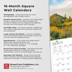 2023 BrownTrout Arizona Wild & Scenic 12" X 24" Monthly Wall Calendar, (9781975451127) -Bostich Shop 9D880972 E2ED 4FBD 8F82348F21191A02 s7