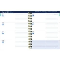 2023 TF Publishing Sailor Stripes 6.5" X 8" Weekly & Monthly Planner, White/Blue (MWM-23-9230) -Bostich Shop 9E9B6D9F E846 48A0 9CF1494FF5A856AE s7