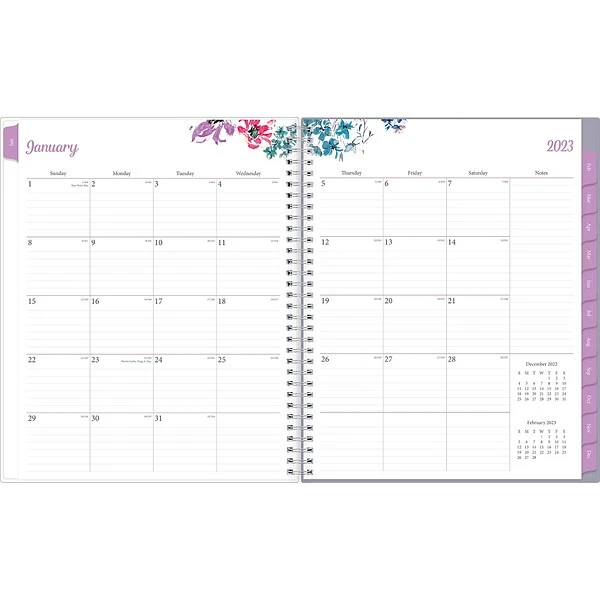 2023 Blue Sky Laila 8.5" X 11" Weekly & Monthly Planner, Multicolor (137273-23) 4 2023 Blue Sky Laila 8.5" X 11" Weekly & Monthly Planner, Multicolor (137273-23) - Image 2