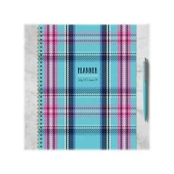 2023-2024 TF Publishing Electric Plaid 9" X 11" Academic Weekly & Monthly Planner, Paperboard Cover, Multicolor (AY24-9724) -Bostich Shop 9FAB8A5D 144B 434E 8AB685F00BCC6D56 s7