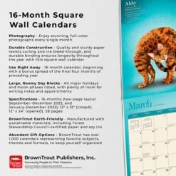 2023 BrownTrout Yoga Cats OFFICIAL 12" X 12" Monthly Wall Calendar, (9781975450199) -Bostich Shop A4CE3A96 3A99 467D B8EDEF82977D53F2 s7