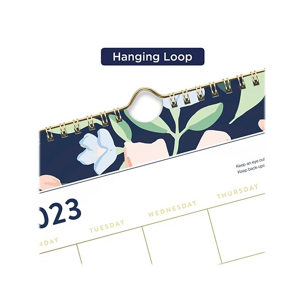 2023-2024 AT-A-GLANCE Simplified By Emily Ley Navy Floral 15" X 12" Academic Monthly Wall Calendar (EL12-707A-24) 5 2023-2024 AT-A-GLANCE Simplified By Emily Ley Navy Floral 15" X 12" Academic Monthly Wall Calendar (EL12-707A-24) - Image 3