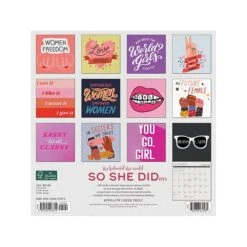 2023 Willow Creek She Believed She Could, So She Did 12" X 12" Monthly Wall Calendar (27615)