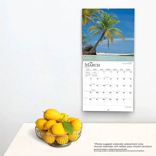 2023 BrownTrout Tropical Islands 12" X 12" Monthly Wall Calendar (9781975448929) 5 2023 BrownTrout Tropical Islands 12" X 12" Monthly Wall Calendar (9781975448929) - Image 3