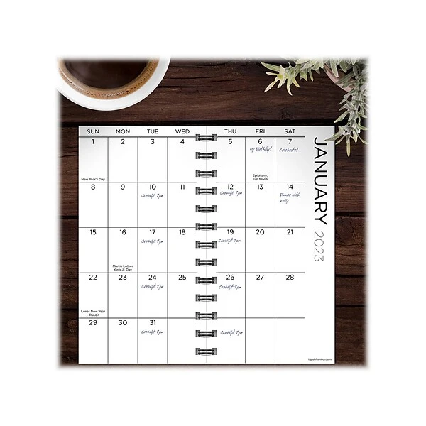 2023 TF Publishing 3.5" X 6.5" Weekly & Monthly Planner, Black (SWM-23-7502) 6 2023 TF Publishing 3.5" X 6.5" Weekly & Monthly Planner, Black (SWM-23-7502) - Image 4