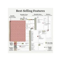 2023-2024 TF Publishing Pink Hearts 6.5" X 8" Academic Weekly & Monthly Planner, Paperboard Cover, Pink/White (AY24-9212) -Bostich Shop AB693792 0639 49B3 B008CE5455DDC8A3 s7