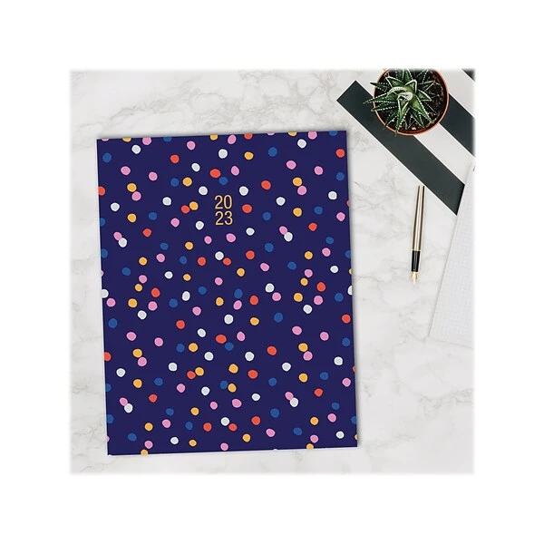 2023 Willow Creek Navy Polka Dot 7.5" X 9.5" Monthly Planner, Multicolor (30363) 5 2023 Willow Creek Navy Polka Dot 7.5" X 9.5" Monthly Planner, Multicolor (30363) - Image 3