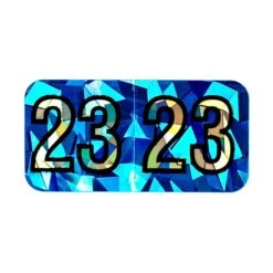 Medical Arts Press Holographic End-Tab 2023 Year Label, 1-1/2" X 3/4", Blue, 500/Roll (0723HBE)