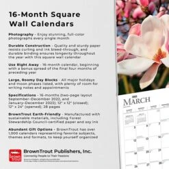 2023 BrownTrout Tranquility 12" X 12" Monthly Wall Calendar, (9781975452919) 12 2023 BrownTrout Tranquility 12" X 12" Monthly Wall Calendar, (9781975452919) -Bostich Shop AEC36FA2 BA4E 49F6 A8D87C4429A3C711 s7