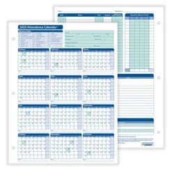 2023 ComplyRight Attendance Tracking Kit, 24" X 36" Yearly Dry Erase Wall Calendar, Blue/White (A0101) -Bostich Shop B21CE651 8B4D 485E B0EF40C4EE91216F s7