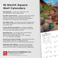 2023 BrownTrout Grand Canyon National Park 12" X 12" Monthly Wall Calendar (9781975451714) -Bostich Shop B48DCEE0 2C87 4EA7 A4212E21F9CC89AE s7