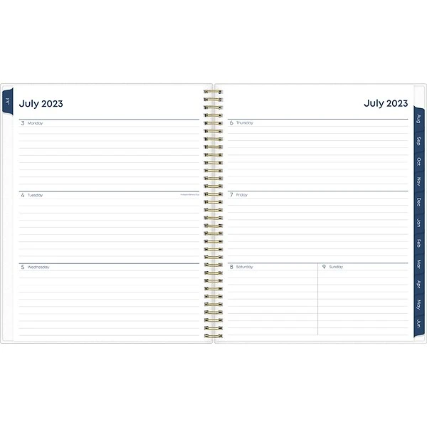 2023-2024 Blue Sky Gemma 8.5" X 11" Academic Weekly & Monthly Planner, Plastic Cover, Multicolor (118177-A24) 3 2023-2024 Blue Sky Gemma 8.5" X 11" Academic Weekly & Monthly Planner, Plastic Cover, Multicolor (118177-A24)