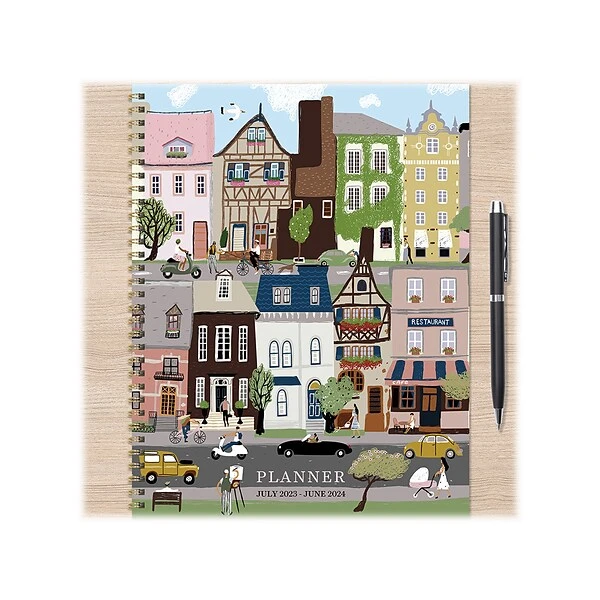 2023-2024 TF Publishing In The Village 9" X 11" Academic Weekly & Monthly Planner, Paperboard Cover, Multicolor (AY24-9712) 9 2023-2024 TF Publishing In The Village 9" X 11" Academic Weekly & Monthly Planner, Paperboard Cover, Multicolor (AY24-9712) - Image 7