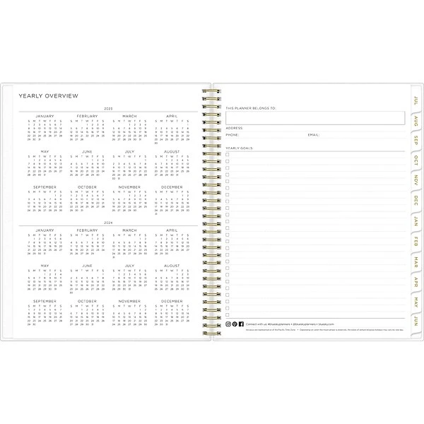 2023-2024 Blue Sky Ashley G Multicolor Smoke 8.5" X 11" Academic Weekly & Monthly Planner, Paperboard Cover (133681-A24) 6 2023-2024 Blue Sky Ashley G Multicolor Smoke 8.5" X 11" Academic Weekly & Monthly Planner, Paperboard Cover (133681-A24) - Image 4