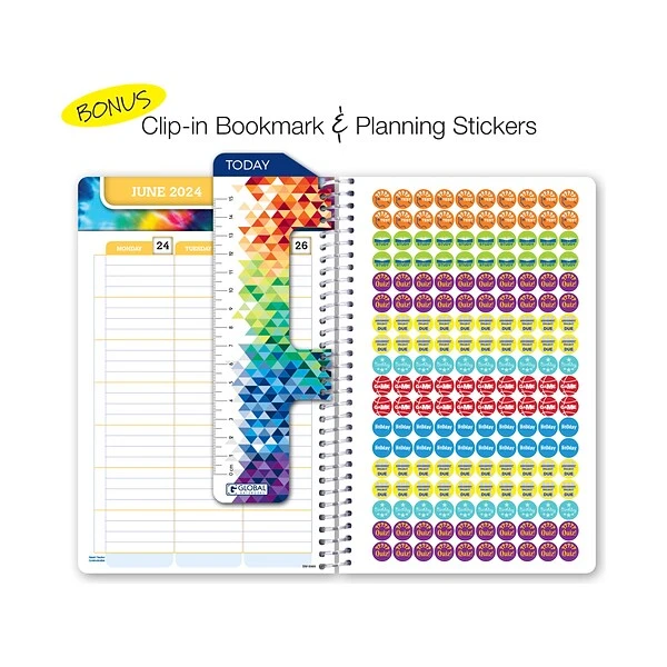 2023-2024 Global Printed Products 5.5" X 8.5" Academic Weekly & Monthly Planner, Paperboard Cover, White (SC23-SM-5585-S) 8 2023-2024 Global Printed Products 5.5" X 8.5" Academic Weekly & Monthly Planner, Paperboard Cover, White (SC23-SM-5585-S) - Image 6