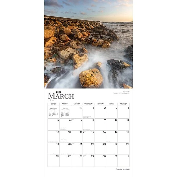 2023 BrownTrout Coastline Of Ireland 12" X 24" Monthly Wall Calendar, (9781975455019) 3 2023 BrownTrout Coastline Of Ireland 12" X 24" Monthly Wall Calendar, (9781975455019)