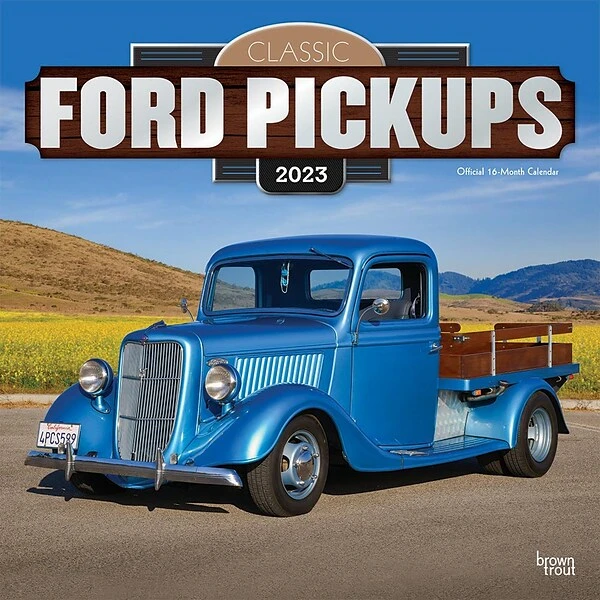 2023 BrownTrout Classic Ford Pickups OFFICIAL 12" X 24" Monthly Wall Calendar, (9781975449735) 3 2023 BrownTrout Classic Ford Pickups OFFICIAL 12" X 24" Monthly Wall Calendar, (9781975449735)