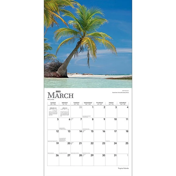 2023 BrownTrout Tropical Islands 12" X 12" Monthly Wall Calendar (9781975448929) 4 2023 BrownTrout Tropical Islands 12" X 12" Monthly Wall Calendar (9781975448929) - Image 2