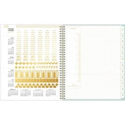 2023-2024 Blue Sky Day Designer Romance Mint 8.5" X 11" Academic Weekly & Monthly Planner, Paperboard Cover, Multicolor (142525) 11 2023-2024 Blue Sky Day Designer Romance Mint 8.5" X 11" Academic Weekly & Monthly Planner, Paperboard Cover, Multicolor (142525) -Bostich Shop C6F1BFC0 0FF4 45BA 814CFC103A221712 s7
