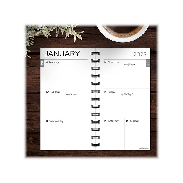 2023 TF Publishing 3.5" X 6.5" Weekly & Monthly Planner, Black (SWM-23-7502) 7 2023 TF Publishing 3.5" X 6.5" Weekly & Monthly Planner, Black (SWM-23-7502) - Image 5
