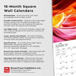 2023 BrownTrout Inspiration 12" X 12" Monthly Wall Calendar, (9781975448844) -Bostich Shop C8FC369B C485 4360 9B98BD6FD9596473 s7