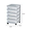 Iris 5-Drawer Storage Cart, Gray/Translucent White (585086) 2 Iris 5-Drawer Storage Cart, Gray/Translucent White (585086) -Bostich Shop CCE7DA8E 4565 43BD 94530E661724BD5B s7