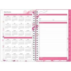 2023 Blue Sky Orchid 5" X 8" Weekly & Monthly Planner, White/Pink (137270-23) -Bostich Shop CDA319BC 676C 4D6E 8A2CD222B70D3CAB s7