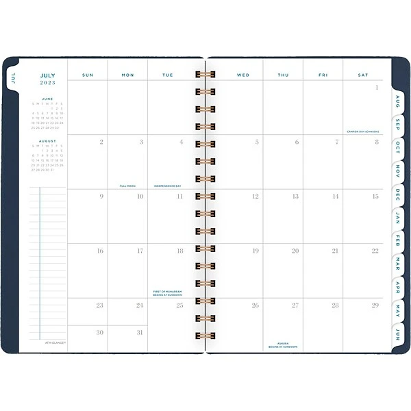 2023-2024 AT-A-GLANCE Signature 5.5" X 8.5" Academic Weekly & Monthly Planner, Faux Leather Cover, Navy (YP200A-20-24) 3 2023-2024 AT-A-GLANCE Signature 5.5" X 8.5" Academic Weekly & Monthly Planner, Faux Leather Cover, Navy (YP200A-20-24)