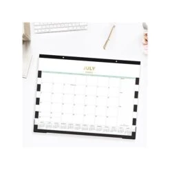 2023-2024 Blue Sky Day Designer Rugby Stripe 22" X 17" Academic Monthly Desk Pad Calendar (142536)