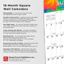 2023 BrownTrout Big & Bright Large Print 12" X 12" Monthly Wall Calendar, (9781975451233) 12 2023 BrownTrout Big & Bright Large Print 12" X 12" Monthly Wall Calendar, (9781975451233) -Bostich Shop D48EA4D8 A7A1 452A B0C33747884712BD s7