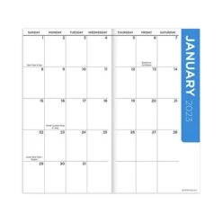 2023-2024 TF Publishing Write Your Story 3.5" X 6.5" Monthly Planner, Multicolor (PKT-23-7050)