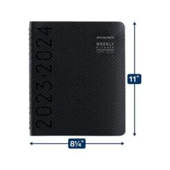 2023-2024 AT-A-GLANCE 8.25" X 11" Academic Weekly/Monthly Appointment Book, Faux Leather Cover, Graphite (70-957X-45-24) -Bostich Shop D8CBAA17 0D49 4975 B6E0DCFCBF5B1E0C s7