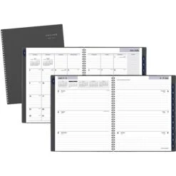 2023-2024 AT-A-GLANCE DayMinder 9.25" X 11.13" Academic Weekly & Monthly Planner, Plastic Cover, Charcoal (AYC545-45-24) -Bostich Shop E0BC5252 089E 4317 B4530510679E4D08 s7