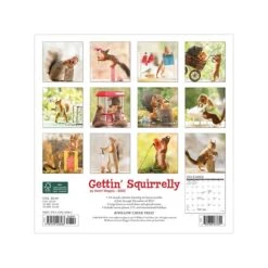 2023 Willow Creek Gettin' Squirrelly 7" X 7" Monthly Wall Calendar (28483)
