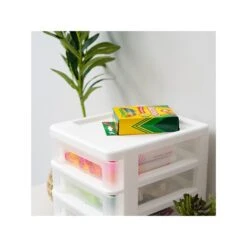 Iris 4-Drawer Mini Desktop Unit, White/Clear, 2/Pack (586016) -Bostich Shop E3DC2484 94B2 4169 9C8DBF99F4D2875A s7