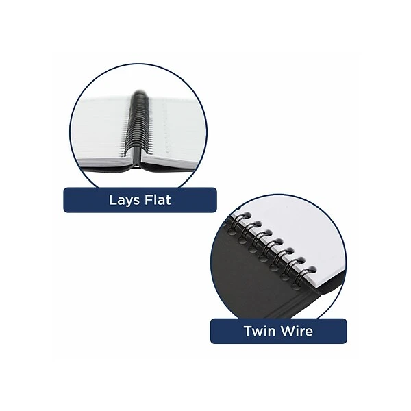 2023-2024 AT-A-GLANCE QuickNotes 8" X 10" Academic Weekly & Monthly Appointment Book, Faux Leather Cover, Black (76-11-05-24) 4 2023-2024 AT-A-GLANCE QuickNotes 8" X 10" Academic Weekly & Monthly Appointment Book, Faux Leather Cover, Black (76-11-05-24) - Image 2